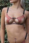 Tamara Terracotta Peep Bra