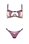 Tamara Purple Peep Bra