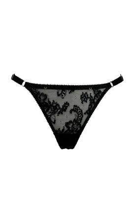 Noir Lace Thong