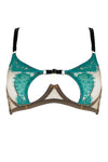 Tamara Turquoise Peep Bra