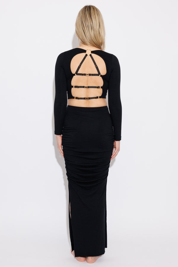 Casey Long Sleeve Harness Top