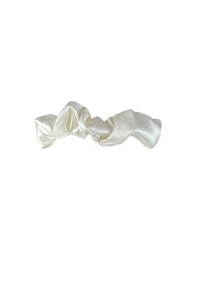 Bow Scrunchie Ivory