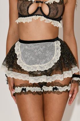 Gilded French Maid Skirted Suspender