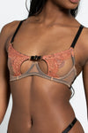 Tamara Terracotta Peep Bra