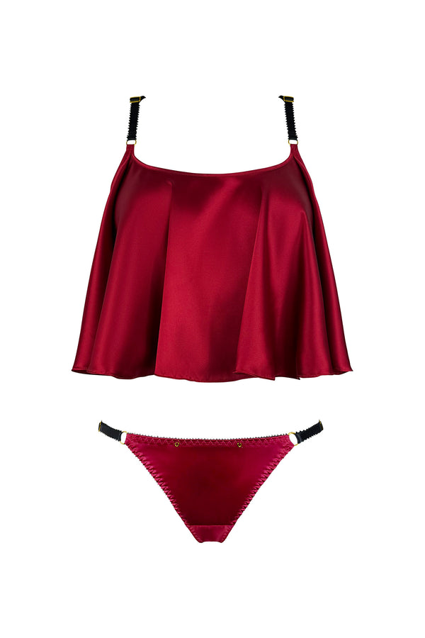 Rouge Silk Babydoll