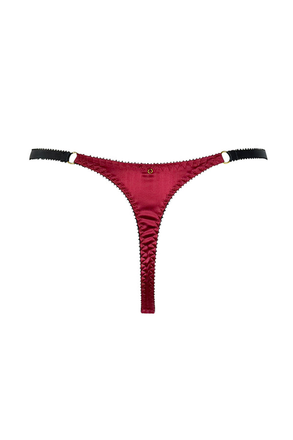 Rouge Silk Thong
