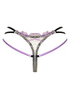 Abi Amethyst Argent Thong
