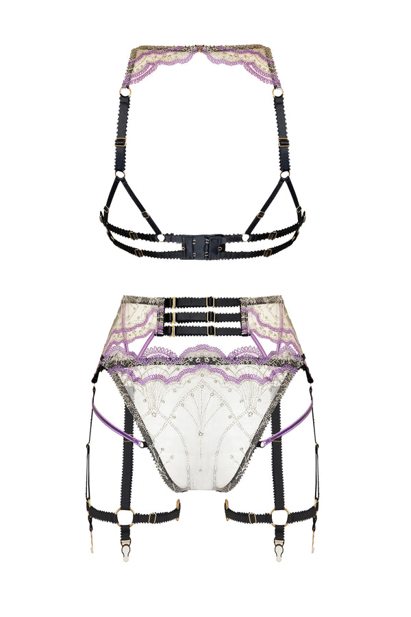 Abi Amethyst Argent Suspender
