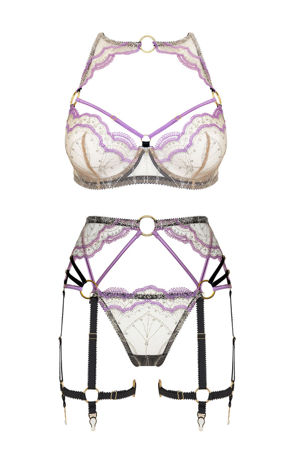 Abi Amethyst Argent Suspender