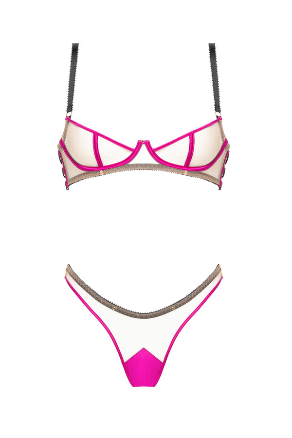 Barbie Fuchsia Quarter Cup Bra