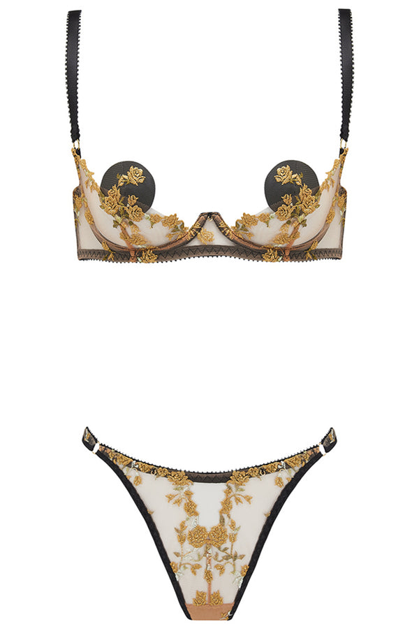 Charlotte en Or Quarter-Cup Bra by Edge o' Beyond