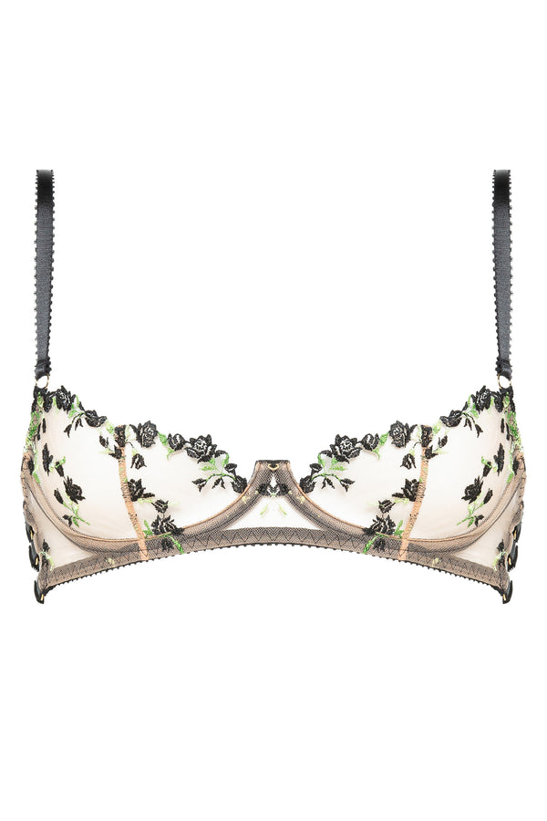 Charlotte Noir Quarter-Cup Bra