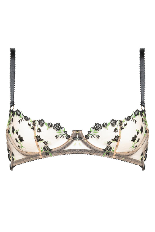 Charlotte Noir Quarter-Cup Bra