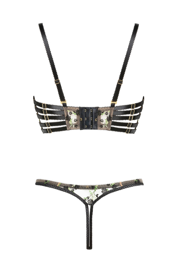 Charlotte Noir Cupless Bra