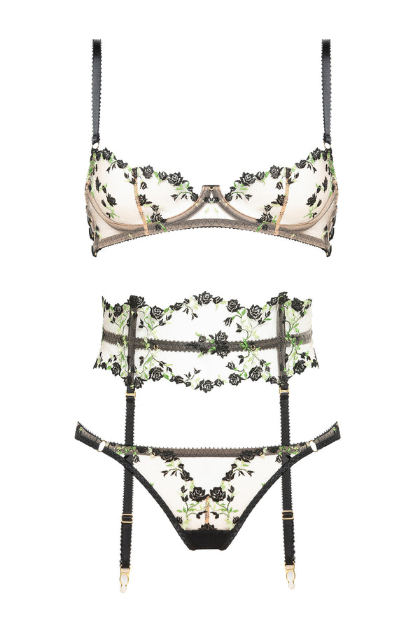 Charlotte Noir Quarter-Cup Bra