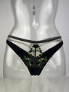 Charlotte Silk Noir Thong SS8084