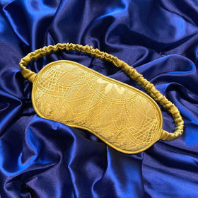 Lace + Lime Silk Eye Mask TIA020