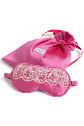 Adaora Silk + Scallop Eye Mask