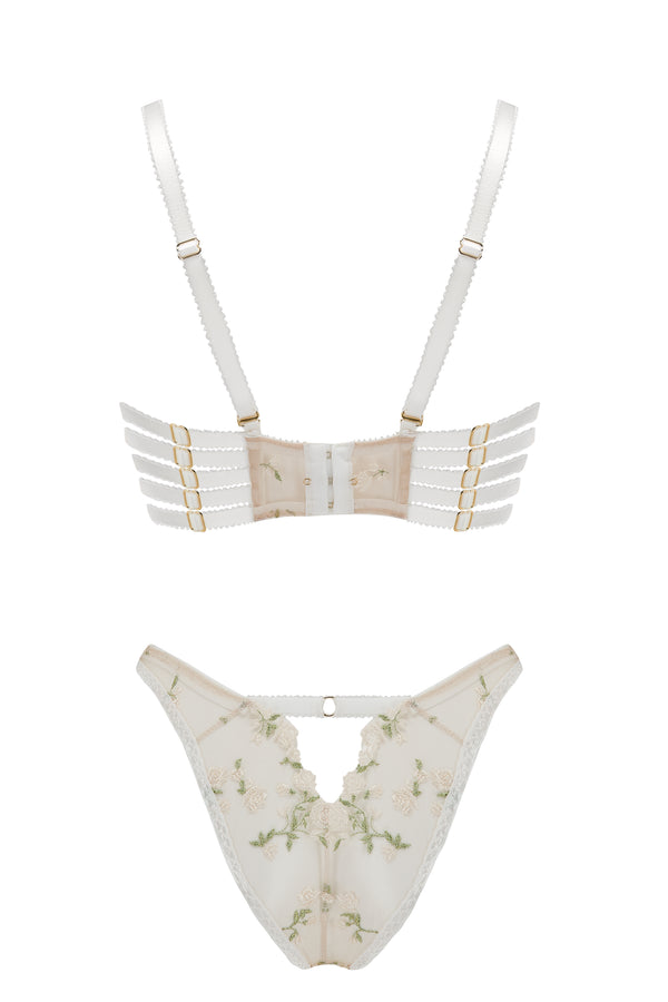 Charlotte Ivory High Cut Brief