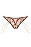 Edge o' Beyond's 18k Gold Plated Jewellery. Benjamin chains look perfect with our range of thongs, panties, briefs and suspender belts, shown with Charlotte lingerie set