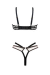 Charlotte Silk Noir Thong
