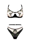 Charlotte Silk Noir Bra