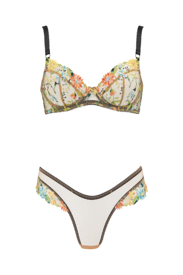 Daisy High Cut Thong