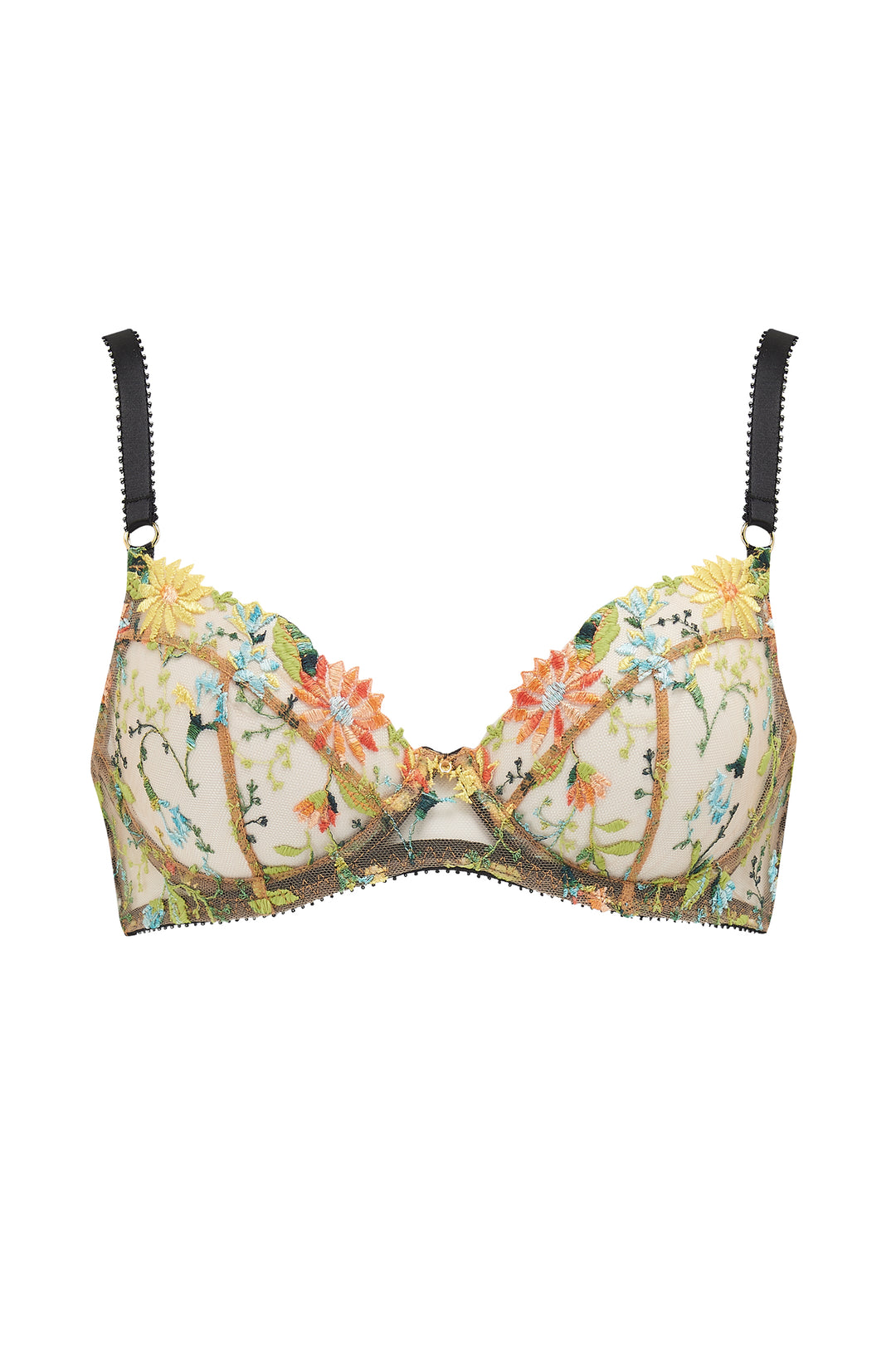 Cream & Champagne Daisy Embroidered Dress & Panties Set – Deolinda SS26 In Stock Now main image 0