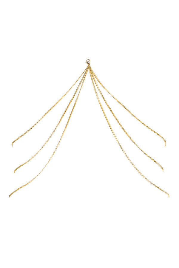 Edge o' Beyond Benjamin 18k Gold Plated Bra Chains for Lingerie
