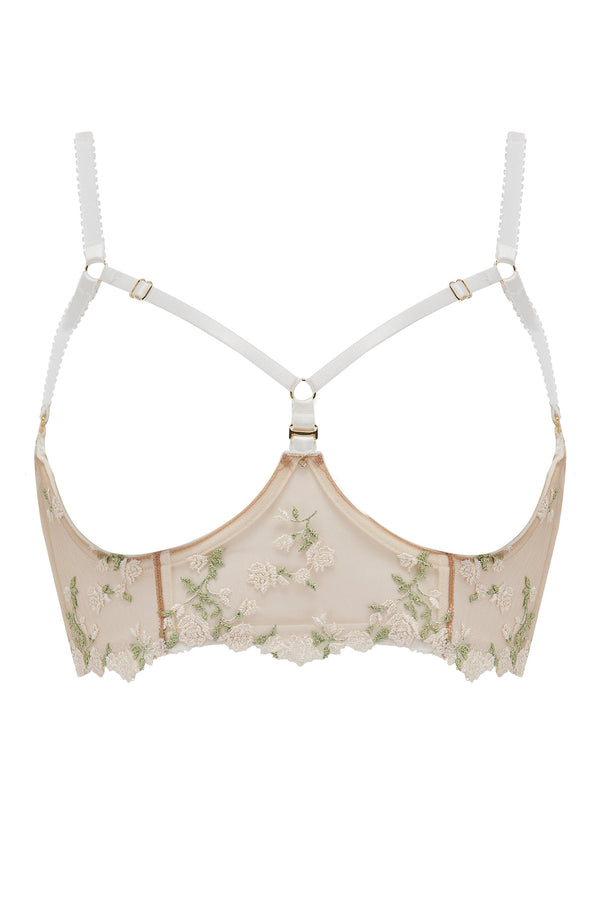 Charlotte Ivory Cupless Bra