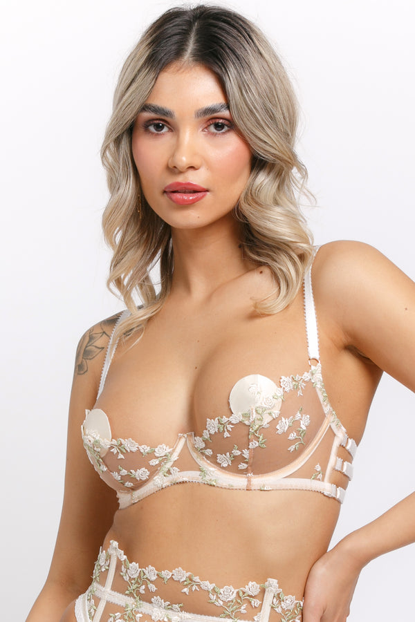 Charlotte Ivory Quarter-Cup Bra