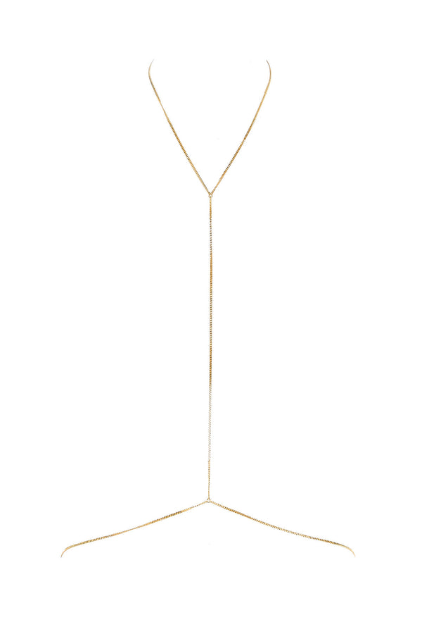 Edge o' Beyond's 18k Gold Plated Jewellery. Jacob body chain looks perfect with all women's underwear, or worn alone! 