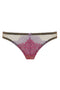 The Edge o’ Beyond Tamia brief created with French pink lace and French lilac metallic embroidery, unique colours in lingerie. Women’s Underwear doesn’t get better.