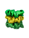 Leaf Silk Scrunchies